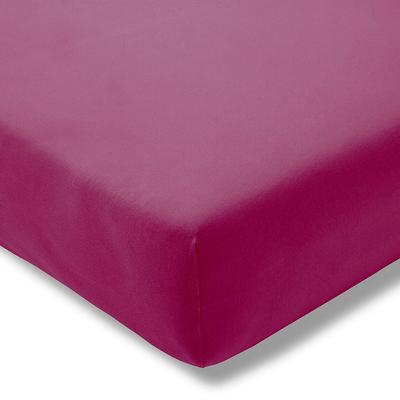 Spannbettlaken ESTELLA "Jersey-Stretch-Spannbetttuch", pink (fuchsia), B:100cm L:200-220cm, Jersey-Elasthan, Obermaterial: 97% Baumwolle, 3% Elasthan, Laken, Der Maßanzug für die Matratze Image