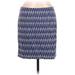 Ann Taylor Casual Skirt: Blue Bottoms - Women's Size 8 Petite
