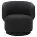 Swivel Chair - Celestia Boucle Fabric Swivel Chair by Modway Polyester in Gray/Black | 28.5 H x 29.5 W x 30.5 D in | Wayfair EEI-6357-BLK