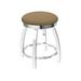 Holland Bar Stool 802 Misha Swivel Vanity Stool Upholstered in Black/Brown | Wayfair 80218CH013