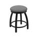 Holland Bar Stool 802 Misha Swivel Vanity Stool Upholstered in Black/Brown | Wayfair 80218BW020
