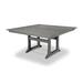 Trex Outdoor Farmhouse Trestle 59" Dining Table Plastic in Gray | 29 H x 59.5 W x 59.5 D in | Wayfair TXPL85-T1L1SS
