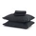 Great Bay Home Nordic Super Soft Solid Flannel Sheet Set, Cotton in Black | Queen | Wayfair EC201872