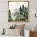 Loon Peak® Pine Tree Misty Morning I - Print Canvas, Cotton in White | 36 H x 36 W x 1.5 D in | Wayfair 826F6C8D33264FAE86C38FF436015A1F