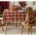 The Holiday Aisle® Jescenia Plaid Christmas Polyester Tablecloth Polyester in Gray/Red | 80 W x 56 D in | Wayfair 67A679D72C72463D8DB8B28CE714C4FB