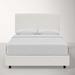 AllModern Marquise Cotton Upholstered Standard Bed Upholstered in White | King | Wayfair D5EC3B03C796449CA7E1FF5C81C535DE