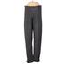 Nic + Zoe Casual Pants - Mid/Reg Rise Straight Leg Boyfriend: Black Bottoms - Women's Size Small Petite