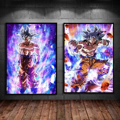 Affiche et peinture Dragon Ball Goku art décoratif de haute qualité décoration personnalisée