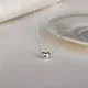 Winoneday-Collier Ras du Cou en Forme de Petit Cœur pour Femme Pendentif en Argent Bijoux Bohème