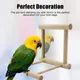 Wood Bird Mirror With Perch Stand Bird Toy Stand Bird Toy For Parrot Parakeets Cockatiels Cage Cage