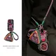 New Suitable for iPhone 14promax Lucky Cat Monster Earphone Case 13pro Weaving Crossbody 12 11 All