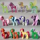 Hasbro My Little Pony Figure Twilight Sparkle Applejack Rarity Fluttershy Princess Celestia Anime