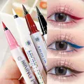 Ultra-thin Matte Liquid Eyeliner Pen Waterproof Lasting Blue Red Sweatproof Quickily Drying Eyeliner