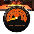 Magnetic Fireplace Fan Stove Thermometer For Log Wood Burner Barbecue Oven Stove Burn Indicator