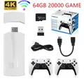 M8 PLUS Retro Video Game Console 2.4G Wireless Console Game Stick 4k 64GB 20000 Games Portable Game