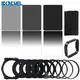 Gradient Neutral Density Complete & Gradual ND 2 4 8 Square Filter Kit + 9 Adapter rings for Cokin P