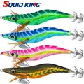 SQUID KING Artificial Squid Jig 2.5#3.0#3.5# Squid Fishing Lure Noctilucent Squid Cuttlefish Jig