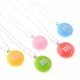 Free Shipping 2pcs Candy Letter M Resin Pendant Necklace 18" Cute Sweet Gift b0024