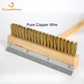 SHANGPEIXUAN Professional Pizza Oven Copper Brush 25cm Big Scraper Household Grill Brass Cleaning