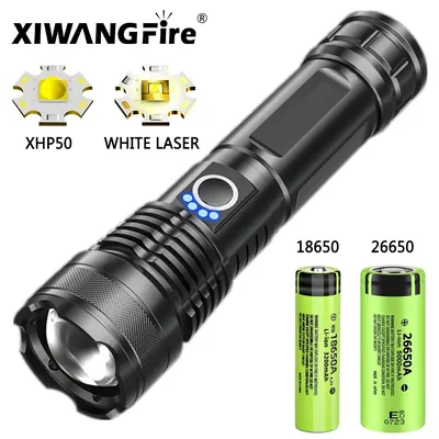 USB Rechargeable LED Flashlights High Lumens Super Bright Tactical Handheld Flash Light Zoomable,Waterproof Emergency Lantern