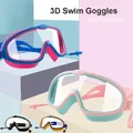 Outdoor Swim Goggles Earplug 2 in 1 Set for Kids Anti-Fog UV Protection Swimming Glasses With