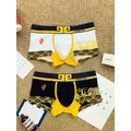 2pcs/lot Men's underwear cotton U convex sexy hipster Wukong printed Boxer underwear