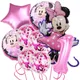 Minnie Mouse Balloons Set Happy Birthday Party Decoration Minnie Head Sunny Latex Globlos Minnie