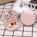 Mini Sewing Kit Beginner Multifunctional Storage Box Home Portable Travel Sewing Kit Scissors