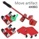 Furniture Mover Set Transport Lifter 360 Degree Rotation with Universal Wheel Heavy Stuffs Moving