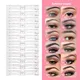 12 Styles/set Reusable DIY Eye Brow Drawing Guide Styling Shaping Grooming Template Card Eyebrow