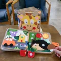 Montessori Cartoon Animals Baby Cloth Book Fawn Felt Quiet Book Soft Activity Baby Book Activity