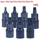 Torx Screwdriver Bit T30 T40 T45 T50 T55 T60 T70 Sockets Set Drill Adapter Impact Screwdriver