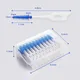 40pcs/box Interdental brush Orthodontic brush Cleaning Teeth Gaps Oral Care Soft silicone head