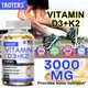 3000 mg Vitamin D3+K2 Health Supplement - Calcium Supplement for Bone Precision and Overall Health