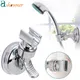 Shower Holder Suction Cup Holder 360° Adjustable Showerhead Holder Plating Shower Rail Head Holder