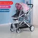 Universal Stroller Rain Cover Baby Car Wind Dust Shield Transparent Waterproof Breathable Trolley