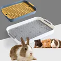 Small Pet Supplies Toilet Antiturnover Litter Box Trainer Corner bathroom Pet Cleaning Supplies For