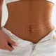 Salircon Fashion Crystal Glass Pendant Waist Chain Simple Metal Double-layer Belly Chain Summer Sexy