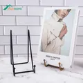 Iron Art Geometric Desktop Placement Stand Mobile Phone Book Newspaper Collection Storage Rack