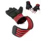 Body Building Gym Training Fitness WeightLifting Red Gloves Wrist Wraps Workout Half Finger For Men