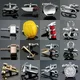 New luxury jewelry brand Cufflinks of high-grade Safety hat fire extinguisher Judge hammer alarm