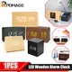 Wecker LED Holz Digitale Tisch Uhr Voice Control Holz Despertador USB/AAA Betriebene Elektronische