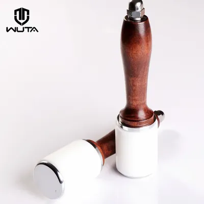 WUTA Professionelle Leder Schnitzen Hammer 460g Nylon Hämmer Mallet Holz Griff Für Leathercraft