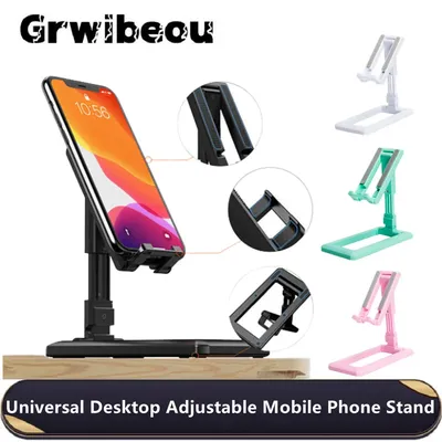 Portable Cell Phone Holder Adjustable Phone Stand Universal Multi Colors Desktop Foldable Phone Stand for iPhone Xiaomi Samsung