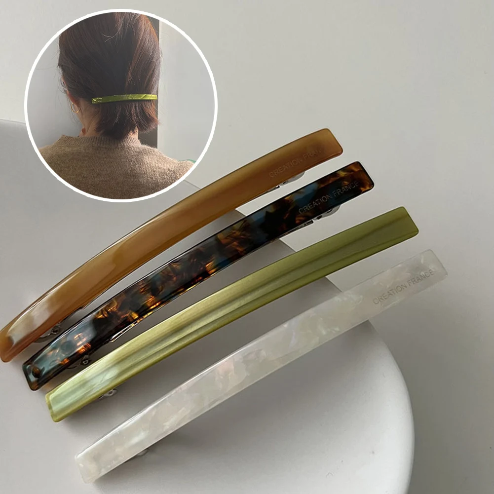 Koreanische Version der erfrischenden Frucht grüne Perle weiß Wort Clip Frühling Haarspange Pferdeschwanz Clip kurzes Haar halbes Haar dünne Clip Image
