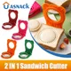 Sandwich Cutter and Sealer Flip Sandwich Cutting Tool for Kids Lunch Stainless Steel Blade Circular