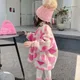 Girls clothes 2023 New Woolen Coat Autumn Winter Baby Woolen Coat Fashion Child Quilted Plush Top