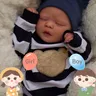 45cm Neugeborene vorzeitige schlafende Baby lebensechte wieder geborene Puppe neutrale Silikon Vinyl