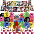 Power Rangers Birthday Party Balloon Decoration Set Kids Birthday Party Supplies Banners Flag