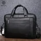 SCHLATUM Genuine Leather Bussiness Briefcases Black for Men luxury handbags Laptop Briefcase Bags 16